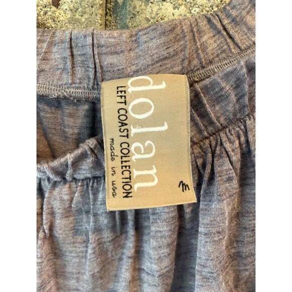 Dolan Left Coast Collection Ruffled Off-Shoulder Top Heather Gray Size S 3/4 Sle - Picture 5 of 7